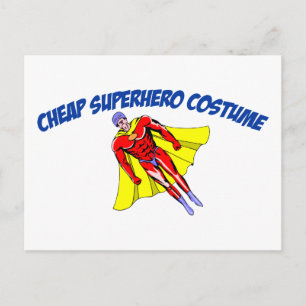 Billigt Superhjälte Costume Vykort