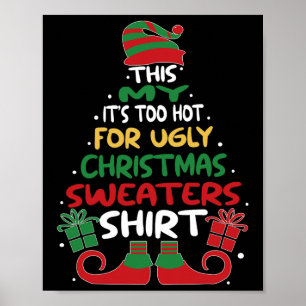Billigt Ugly jul Sweaters Funny Julafton Manar Kvi Poster