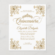 Billigt Vintage White Guld Tiara Ram Quinceanera