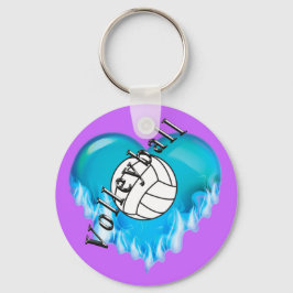 Billigt Volleyball-gåvor BULK Volleyball Keychains Nyckelring