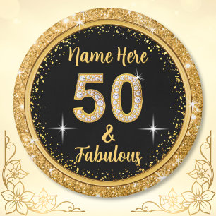 Billigtens Anpassningsbar Fabulous- och 50 Födelse Magnet