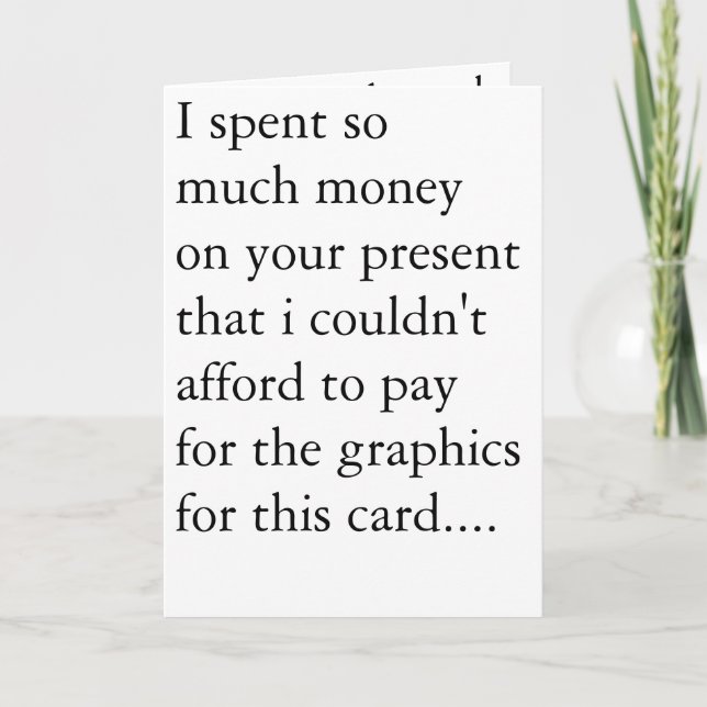 billigtens födelsedagskort. kort (Framsida)