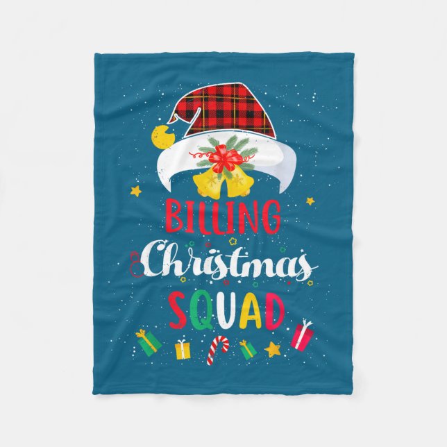 Billing Christmas Squad Santa Hat Billing Speciali Fleecefilt (Framsidan)