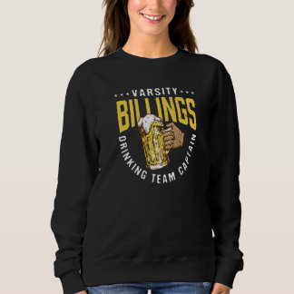 Billings Drinking Team kapten Beer Humor T Shirt