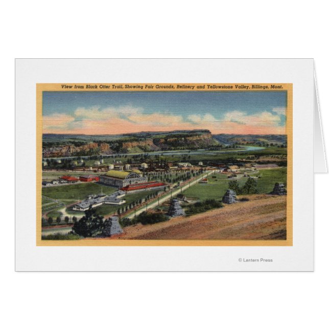 Billings, Montana - Black Otter Trail Hälsningskort (Framsidan Horizontal)