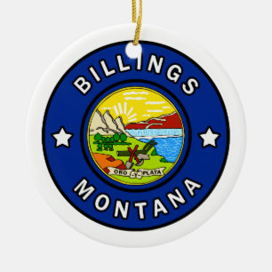 Billings Montana Julgransprydnad Keramik