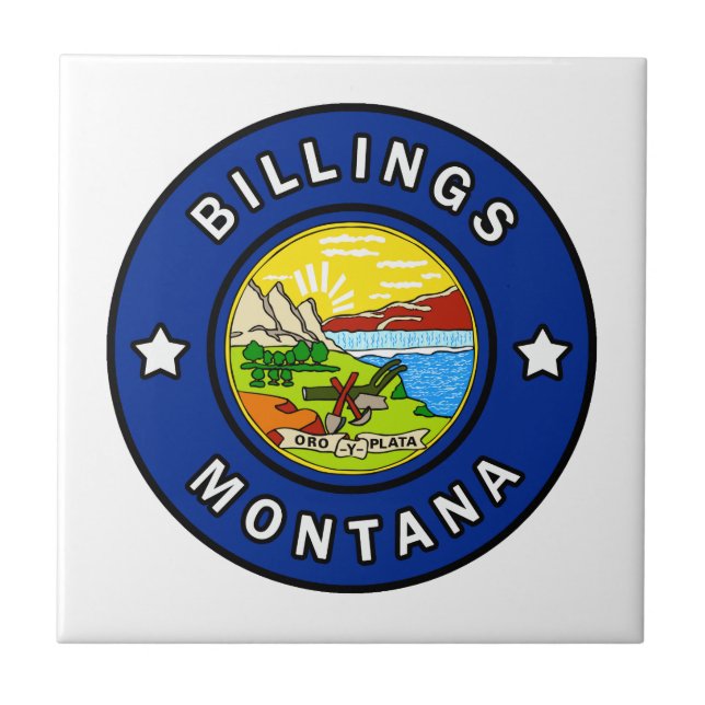 Billings Montana Kakelplatta (Framsidan)