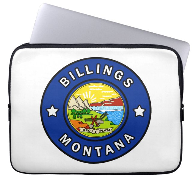 Billings Montana Laptop Sleeve (Framsidan)