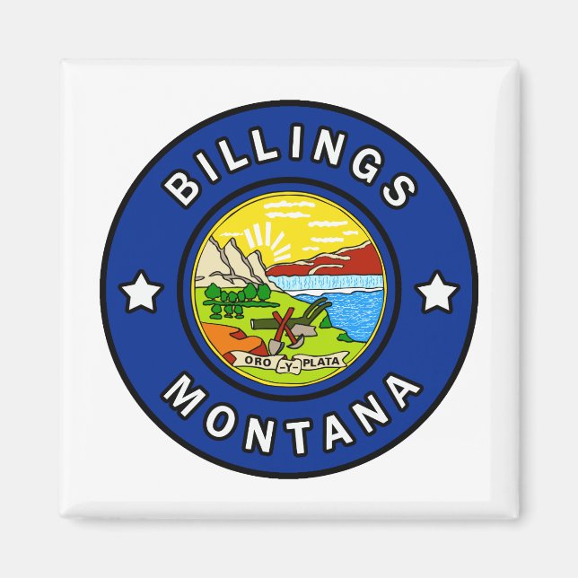 Billings Montana Magnet (Framsidan)