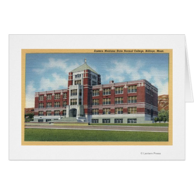 Billings, Montana - Östra Montana State Hälsningskort (Framsidan Horizontal)