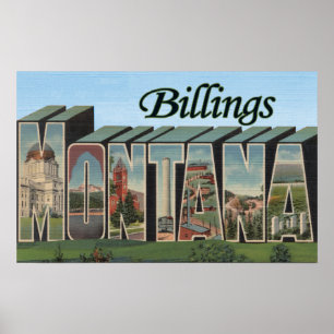 Billings, Montana - Stora Brev Scenes Poster