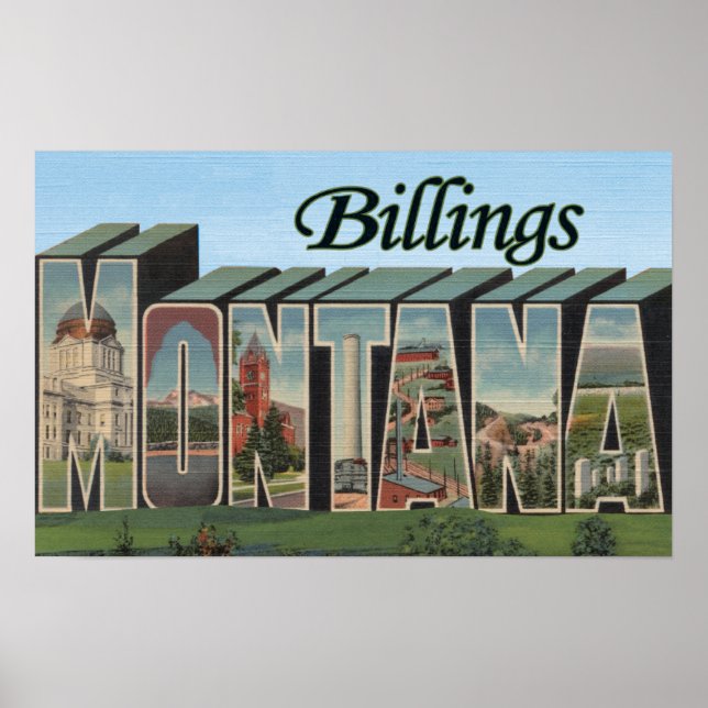 Billings, Montana - Stora Brev Scenes Poster (Framsidan)