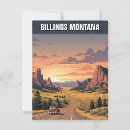 Billings Montana Travel Vykort