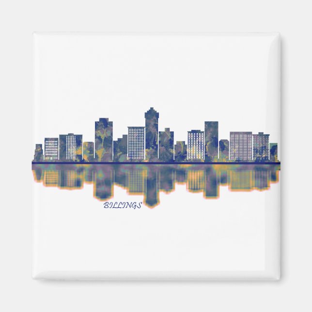 Billings Skyline Magnet (Framsidan)