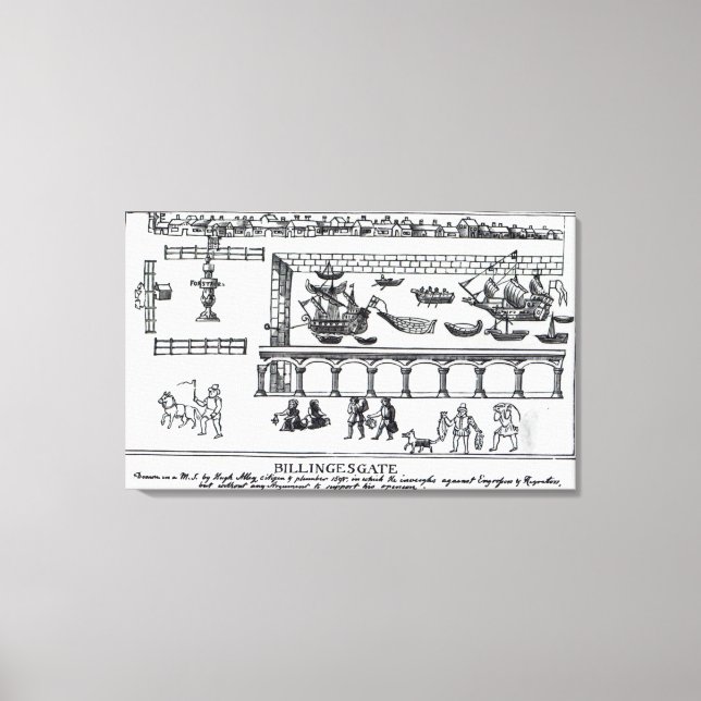 Billingsgatmarknad Canvastryck (Framsida)