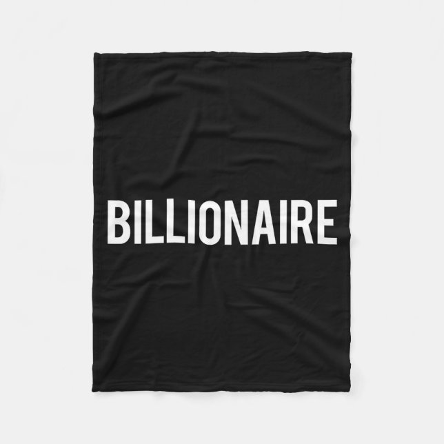 Billionaire - Cool New Money Club Ceo Funny Gift T Fleecefilt (Framsidan)