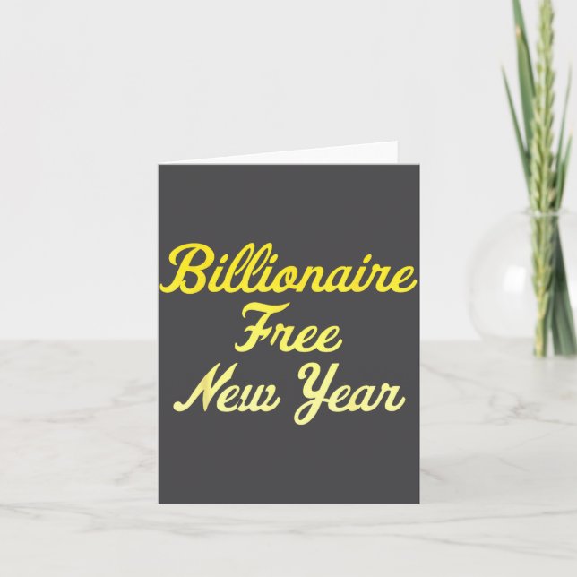 Billionaire , New Year, Hapness, Simple Joys  Kort (Framsida)