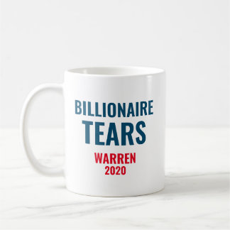 Billionaire Tårar Elizabeth Warren 2020 Kaffemugg