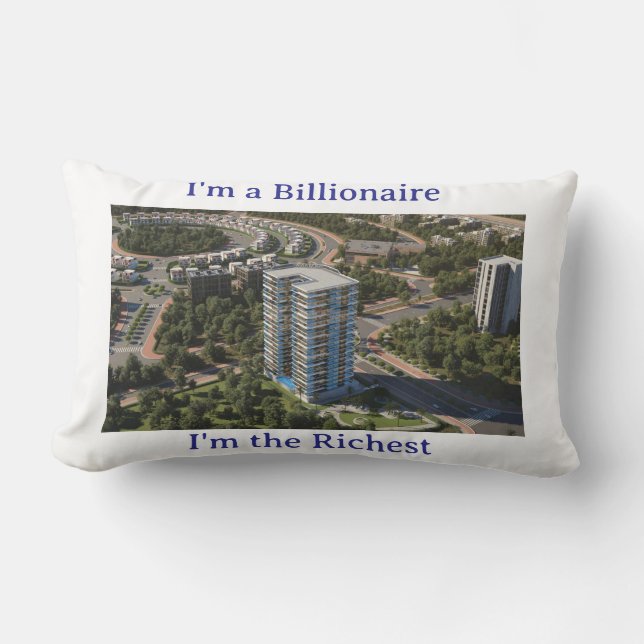 Billionaires Pillow - Sov som en mogul Lumbarkudde (Framsida)