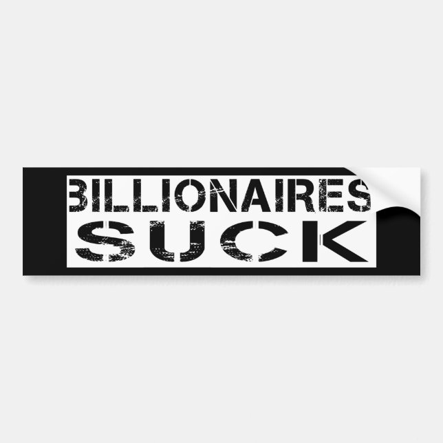 -Billionaires suger Bildekal (Framsidan)