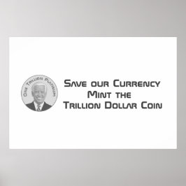 Billiondollarplatina-mynt Poster