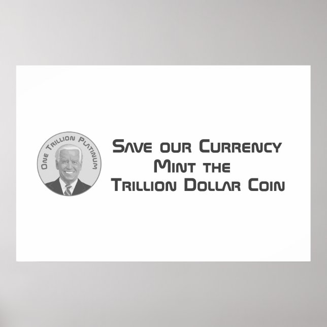 Billiondollarplatina-mynt Poster (Framsidan)
