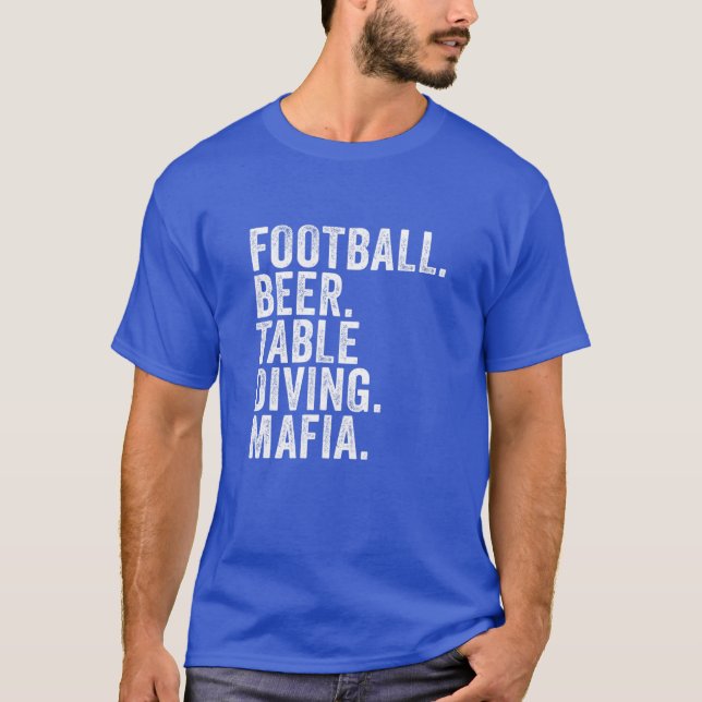 Bills Football Mafia, Buffalo New York Sportfantas T Shirt (Framsida)