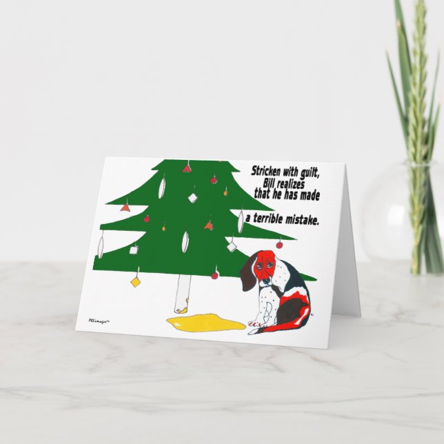 Bill's Helgdag Blunder Card Helgkort (Framsida)