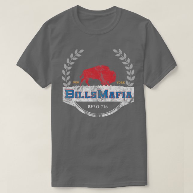 Bills Mafia 716 Buffalo New York BFLO T Shirt (Design framsida)