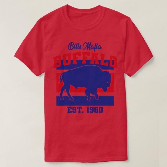 Bills Mafia Buffalo Est 1960 T Shirt (Design framsida)