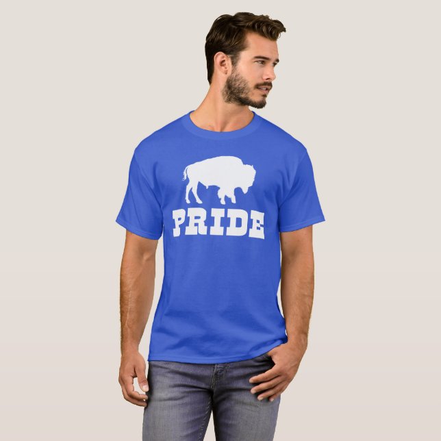 Bills Mafia-Buffalo-Pridet - Buffalo Football T Shirt (Hel framsida)