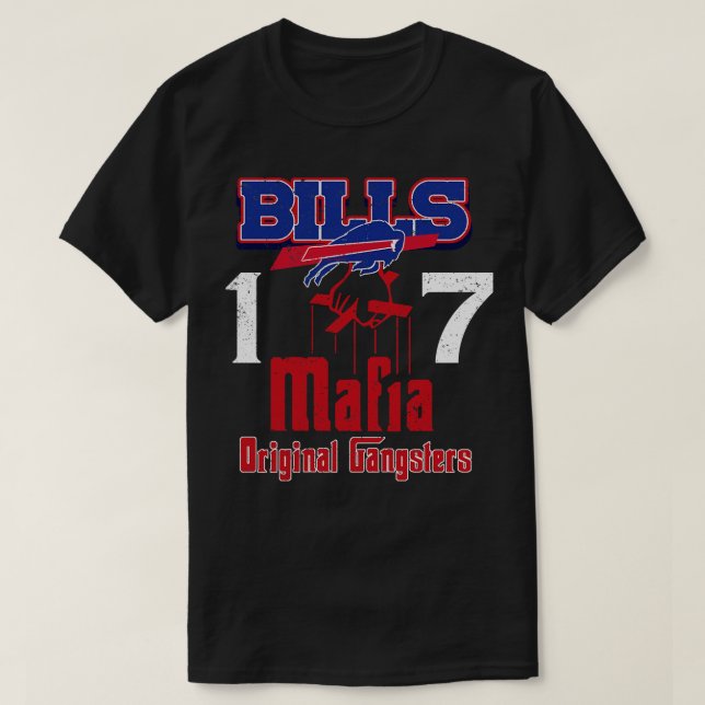 Bills Mafia Original Gangsters Rough Textured T Shirt (Design framsida)