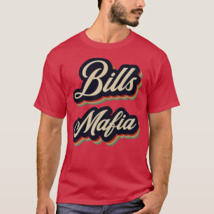 Bills Mafia Retro Vintage Typography T Shirt