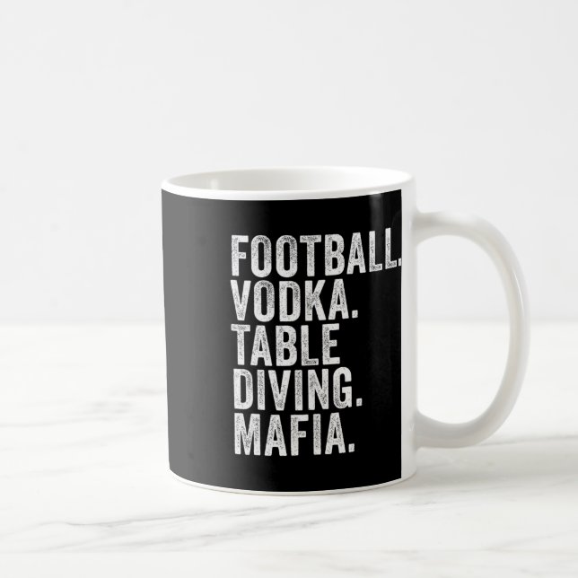 Bills New-York Fläkt Football. Vodka. Bord Diving. Kaffemugg (Höger)