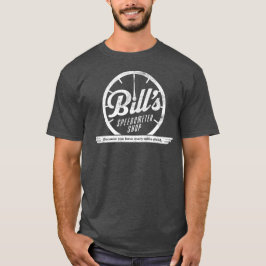 Bill's Speedometer Shop Distress White Logotyp Tee