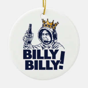 Billy Billy! Kung Julgransprydnad Keramik