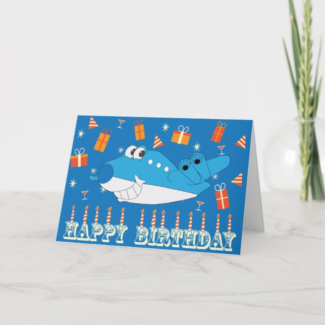 Billy Blue Birthday Card Kort (Framsida)