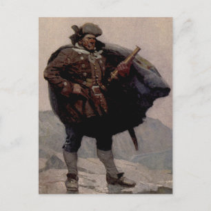“Billy Bones” Sjökaparskildring av NC Wyeth Vykort