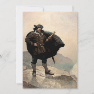Billy Bones, Treasure Island by N. C. Wyeth Inbjudningar