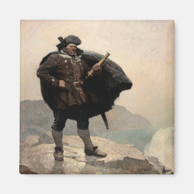 Billy Bones, Treasure Island by N. C. Wyeth Magnet (Framsidan)