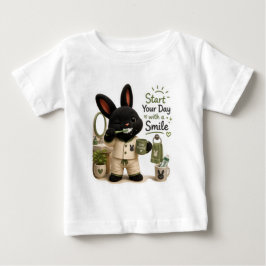 Billy Borstar Tänder Söt Svart Rex Kanin T Shirt