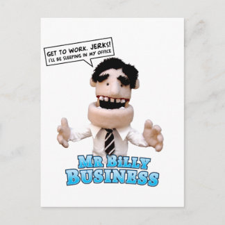 Billy Business Vykort