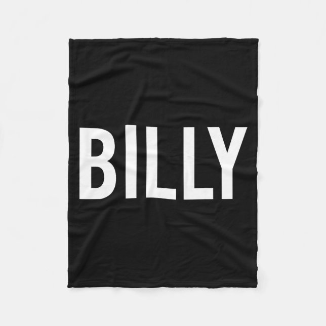 Billy - Cool New Funny Name Fan Gift Tee  Fleecefilt (Framsidan)