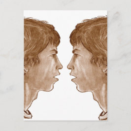 Billy? Dubbla Profile Porträtt 2004 Vykort