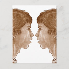 Billy? Dubbla Profile Porträtt 2004 Vykort