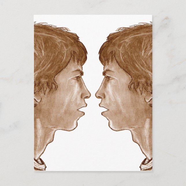 Billy? Dubbla Profile Porträtt 2004 Vykort (Framsida)