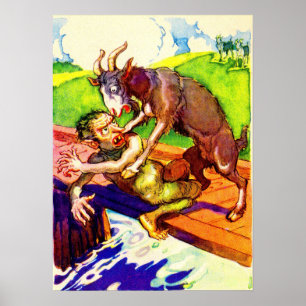 billy Getgruff och troll Poster