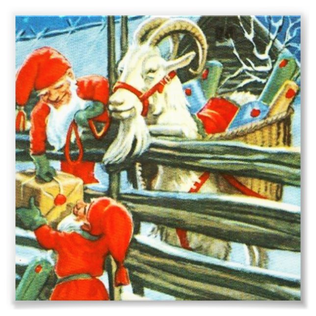 Billy Goat Helper av Jenny Nystrom Fototryck (Framsidan)