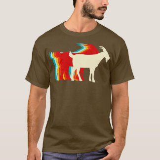 Billy Goat Retro Färg Palette T Shirt