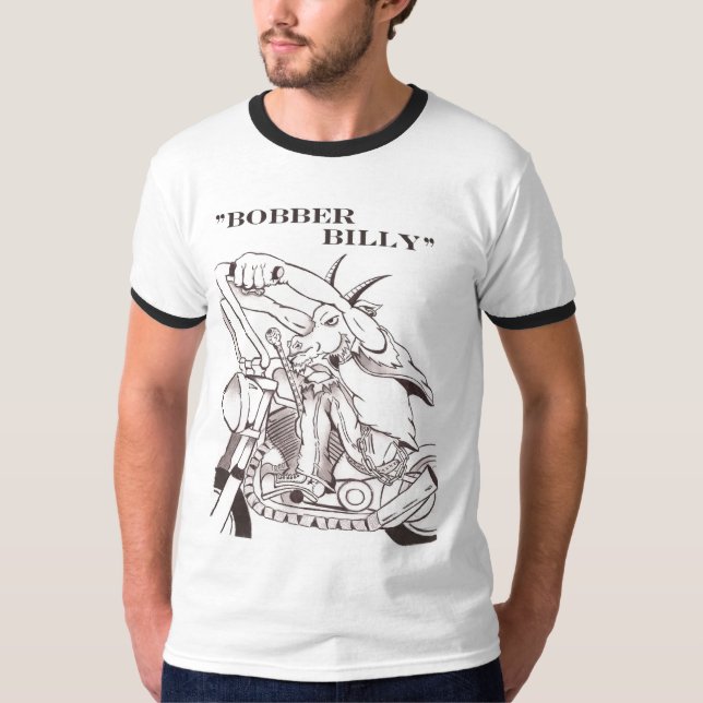 Billy grå färg och svart tee shirt (Framsida)